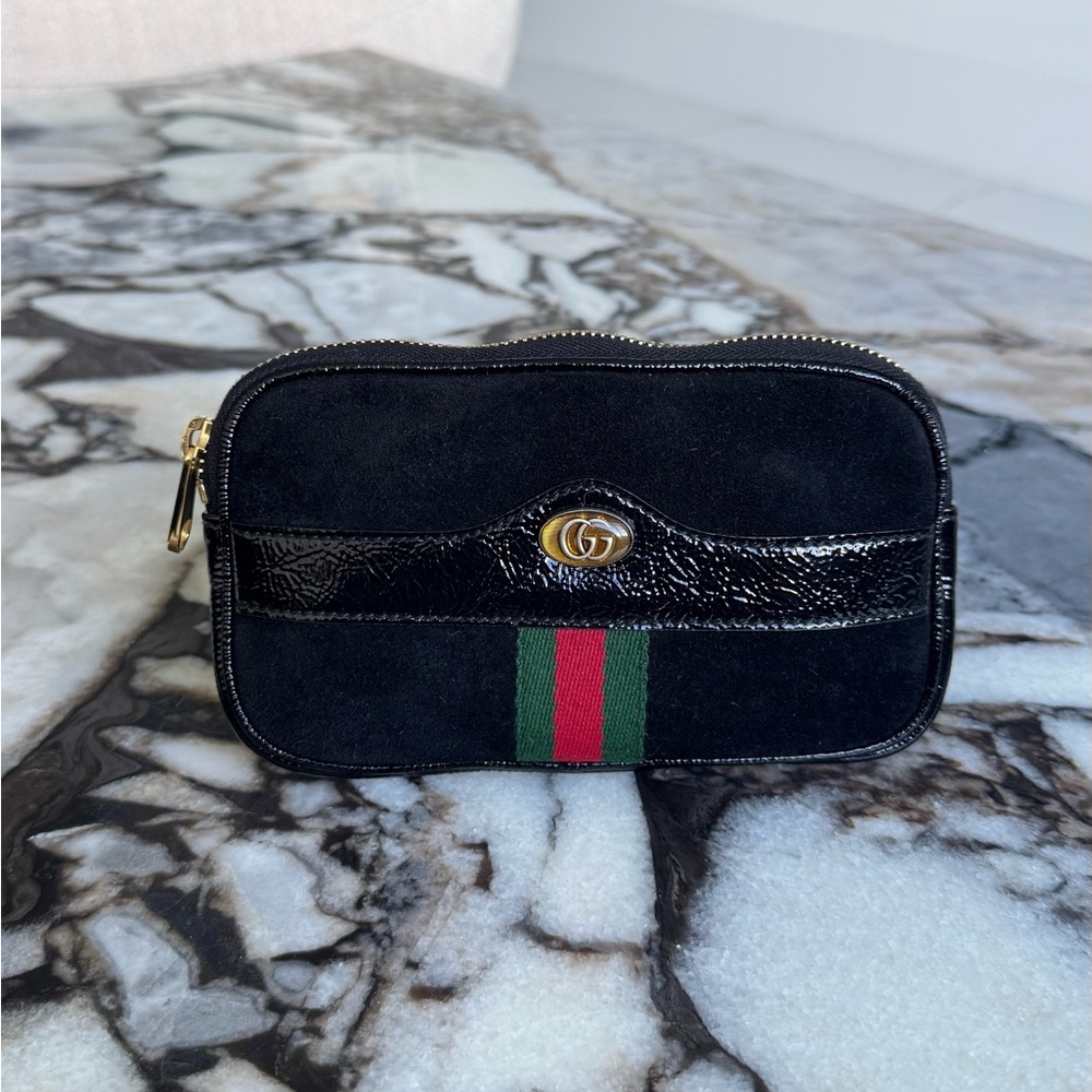 Gucci Ophidia suede mini belt bag